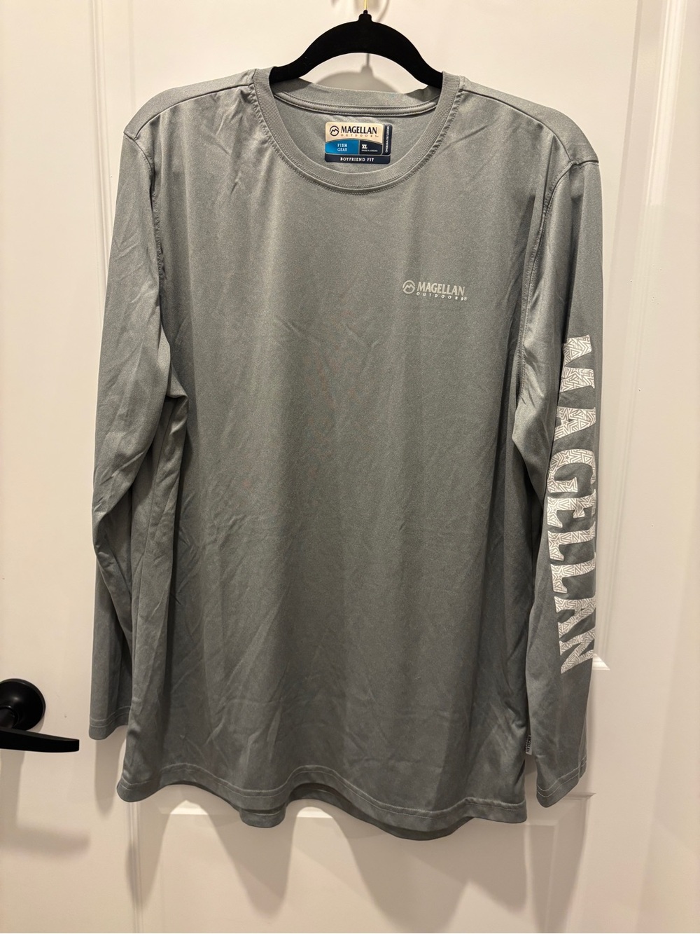 Magellan Outdoors Long Sleeve Performance Tee - Light Gray
